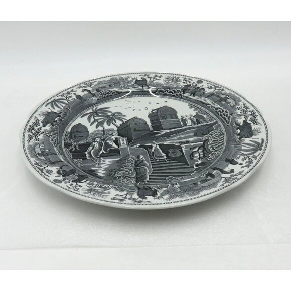 SPODE Archive Collection Traditions Series CARAMANIAN Plate Black and White - Picture 10 of 10